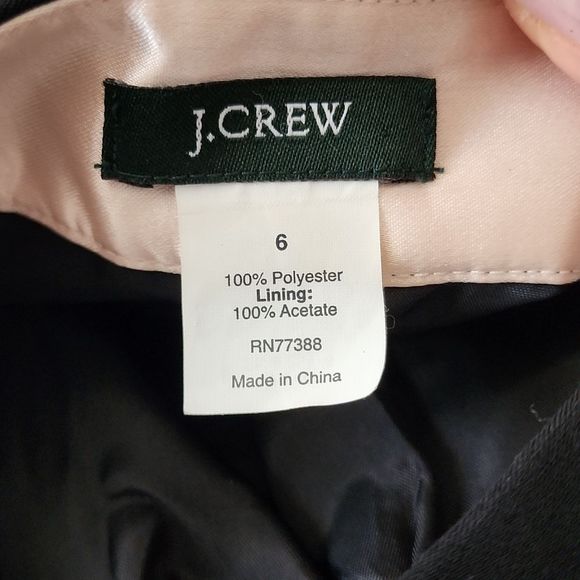 J. CREW black mini skirt size 6 - Picture 6 of 6